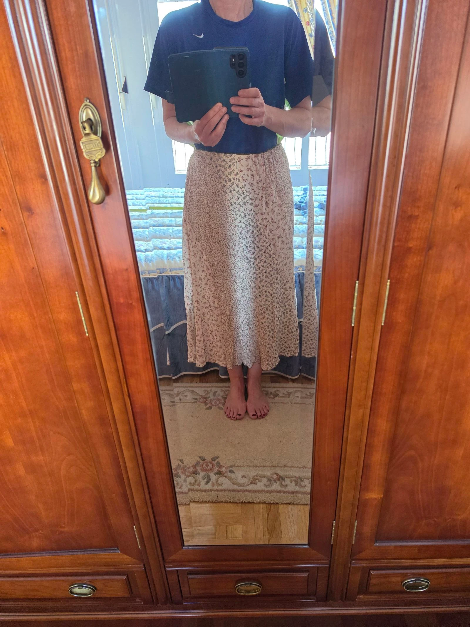 Falda Aberdeen woman beis con florecitas talla 48 – photo 2